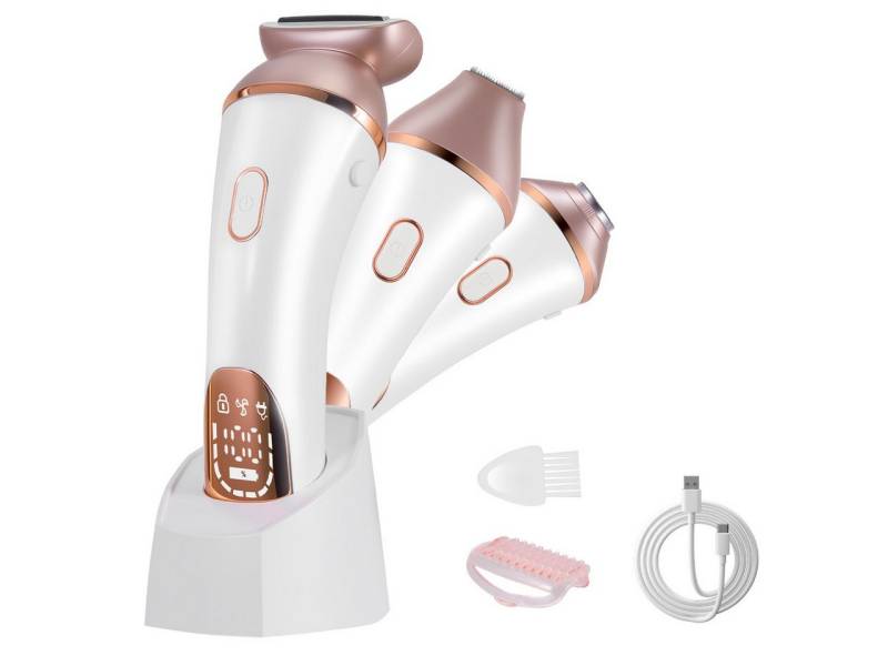 Scttomon Elektrokörperrasierer HT-583, Aufsätze: 1, Körperhaartrimmer, Epilierer, Gesichtstrimmer, 3 IN 1, Wet&Dry, EasyClean von Scttomon