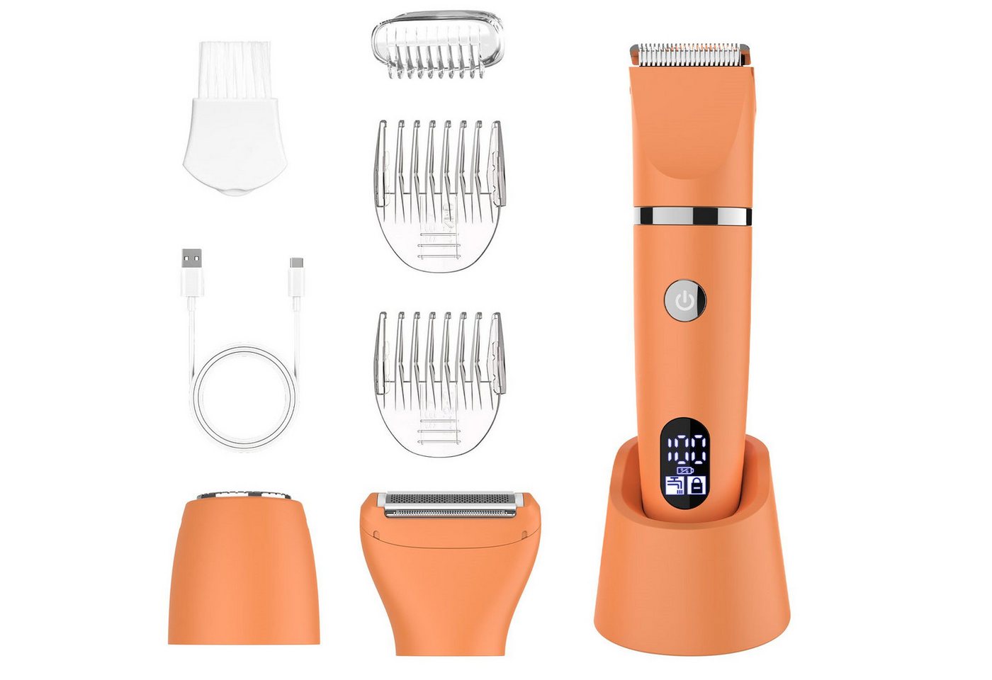 Scttomon Epilierer RFC-2018, Aufsätze: 1 St., Damenrasierer, Gesichtshaartrimmer, 3-in-1, Wet&Dry von Scttomon