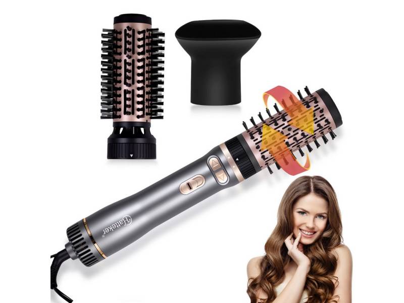 Scttomon Warmluftbürste HT-302, 3-in-1 Haartrockner, Automatische Rotation, Keramik Ionen Technologie von Scttomon