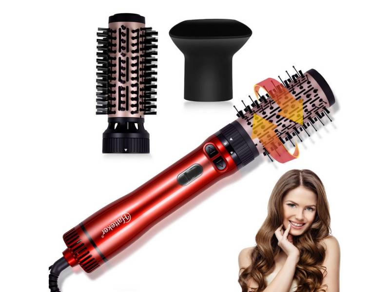 Scttomon Warmluftbürste HT-302, 3-in-1 Haartrockner, Automatische Rotation, Keramik Ionen Technologie von Scttomon