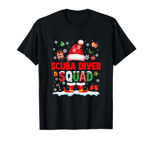 Scuba Diver Squad Herren Job Weihnachten Weihnachtsmann Kostüm Fliege T-Shirt Scuba Diver Squad Herren Job Weihnachten Weihnachtsmann Kostüm Fliege T-Shirt von Scuba Diver Christmas Costume