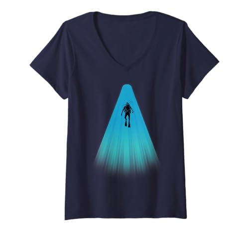 Damen Taucher T-Shirt mit V-Ausschnitt von Scuba Diving Apparel & Gifts