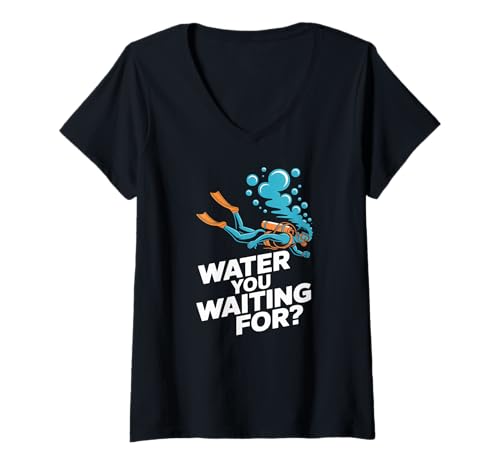 Damen Wasser, auf das du beim Tauchen wartest, Ocean Diver, Humor T-Shirt mit V-Ausschnitt Damen Wasser, auf das du beim Tauchen wartest, Ocean Diver, Humor T-Shirt mit V-Ausschnitt von Scuba Diving Ocean Diver Snorkeling Sea Life Humor