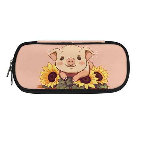 Federmäppchen mit Katzen-Pilz, für Mädchen, Schule, Schreibwaren, Reißverschluss, Stifteetui für Kinder, Grundschule, Mittelschule, Schüler, Münzbörse, Grün, Schweine-Sonnenblume, 8.8"x1.7"x4.1", Federmäppchen mit Katzen-Pilz, für Mädchen, Schule, Schreibwaren, Reißverschluss, Stifteetui für Kinder, Grundschule, Mittelschule, Schüler, Münzbörse, Grün, Schweine-Sonnenblume, 8.8"x1.7"x4.1", von SdetYuia