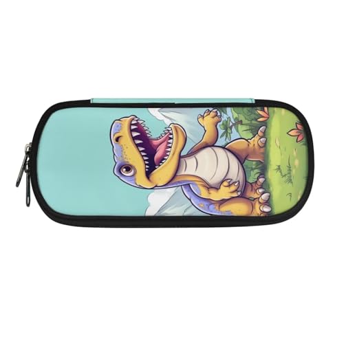 SdetYuia Coole Eidechsen-Federtasche, großes Fassungsvermögen, Stift-Organizer, ästhetische Stiftebox für Jungen, Mädchen, Kinder, Schule, Schreibwaren, Multifunktions-Stifttasche mit Reißverschluss, von SdetYuia