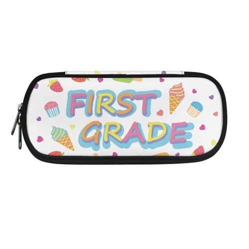 SdetYuia Federmäppchen, Motiv: Rinder, Sonnenblume und Flagge, großes Fassungsvermögen, für Schüler, langlebig, für Jungen und Mädchen, Stiftetasche, Schulbedarf, Dessert-Erdbeere, 8.8"x1.7"x4.1", SdetYuia Federmäppchen, Motiv: Rinder, Sonnenblume und Flagge, großes Fassungsvermögen, für Schüler, langlebig, für Jungen und Mädchen, Stiftetasche, Schulbedarf, Dessert-Erdbeere, 8.8"x1.7"x4.1", von SdetYuia