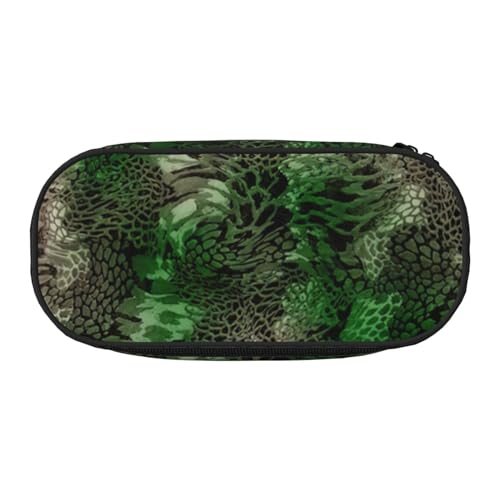 SdetYuia Federmäppchen, Motiv: grüne Schlange, kleines Federmäppchen, Mehrzweck-Federmäppchen, Organizer, tragbare Federmäppchen, mehrfarbig, 8.3"x3.7"x2", Federmäppchen von SdetYuia