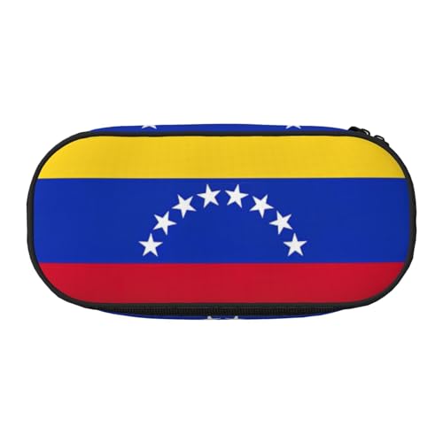 SdetYuia Federmäppchen mit Flagge von Venezuela, kleines Federmäppchen, Mehrzweck-Federmäppchen, Organizer, tragbare Federmäppchen, mehrfarbig, 8.3"x3.7"x2", Federmäppchen von SdetYuia