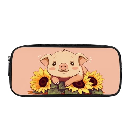 SdetYuia Federmäppchen mit Pferde-Motiv, für Jungen, Schulbedarf, schwarz, Stiftetasche für Kinder, Schreibwaren, Damen, kleine Make-up-Kosmetiktasche, Kinder-Münzgeldbörse, Aufbewahrungs-Organizer, von SdetYuia