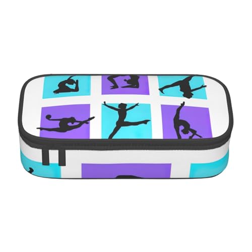 SdetYuia Federmäppchen mit Turn-Spieldruck, großes Fassungsvermögen, Stifttasche für Erwachsene, Kosmetiktasche, Schwarz , 8.3"x3.7"x2", Federmäppchen von SdetYuia