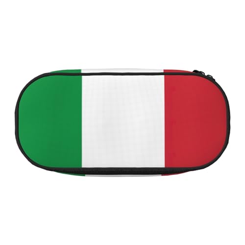 SdetYuia Federmäppchen mit italienischer Flagge, kleines Federmäppchen, Mehrzweck-Federmäppchen, Organizer, tragbare Federmäppchen, mehrfarbig, 8.3"x3.7"x2", Federmäppchen von SdetYuia