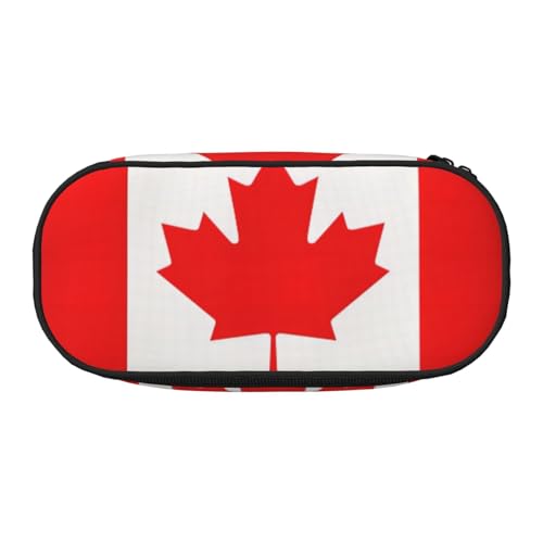 SdetYuia Federmäppchen mit kanadischer Flagge, kleines Federmäppchen, Mehrzweck-Federmäppchen, Organizer, tragbare Federmäppchen, mehrfarbig, 8.3"x3.7"x2", Federmäppchen von SdetYuia