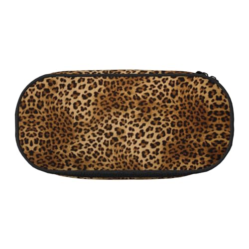 SdetYuia Federmäppchen mit niedlichem Leopardenmuster, kleines Federmäppchen, Mehrzweck-Federmäppchen, Organizer, tragbare Federmäppchen, mehrfarbig, 8.3"x3.7"x2", Federmäppchen von SdetYuia