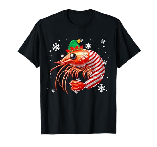 Elf Garnelen Cosplay Zuckerstange Weihnachten Familie Kinder Kleinkind T-Shirt von Sea Animal Christmas Costume