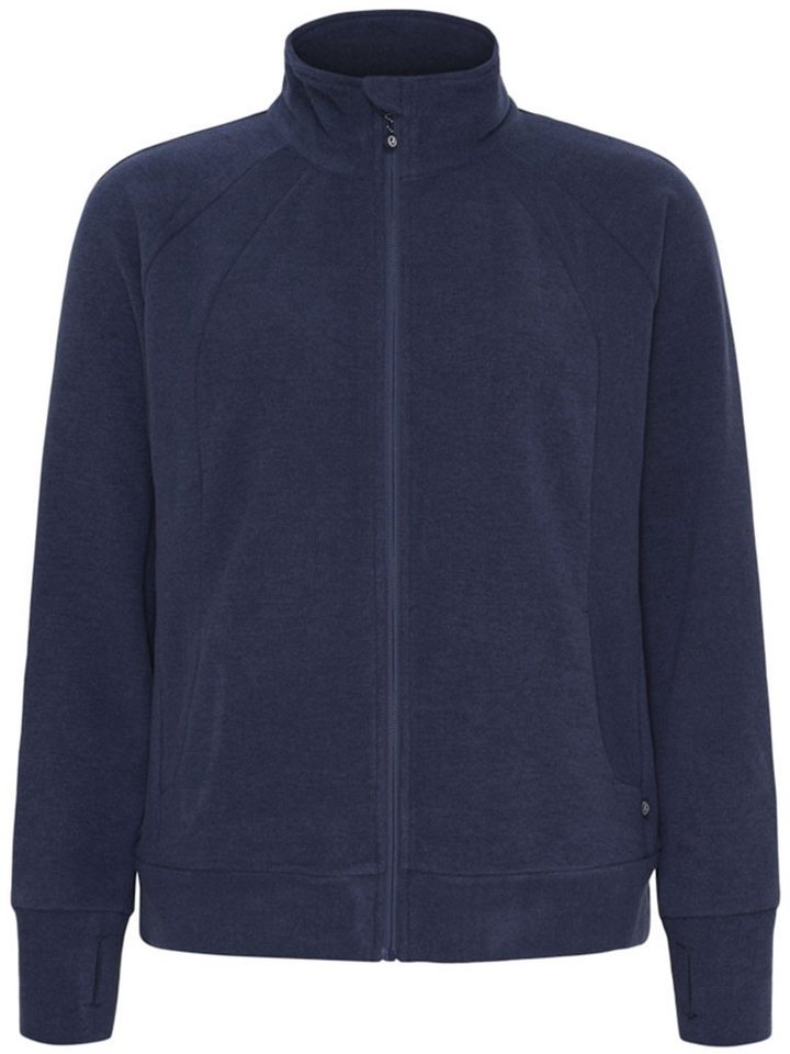 Sea Ranch Fleecejacke Damen Fleece-Strickjacke Kaisa in Melange-Optik mit Stehkagen von Sea Ranch