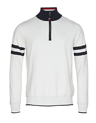 Sea Ranch Herren Windbreaker leicht 100% Baumwolle Weiß Navy Gr.M, Gr.L, Gr.XL, Gr. XXL, GR.XXXL, Größe:L von Sea Ranch