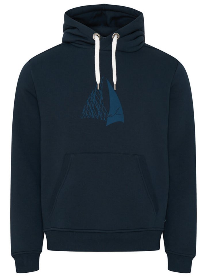 Sea Ranch Kapuzenpullover Herren Hoodie Mik mit maritimen Front-Print und Kängurutasche von Sea Ranch