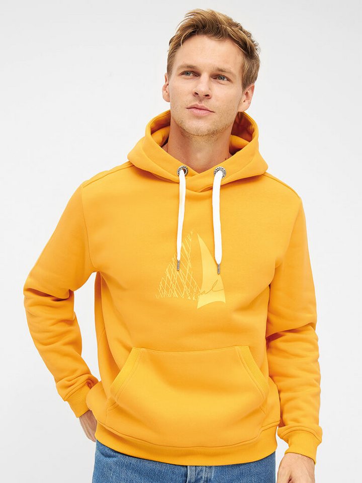 Sea Ranch Kapuzenpullover Herren Hoodie Mik mit maritimen Front-Print und Kängurutasche von Sea Ranch