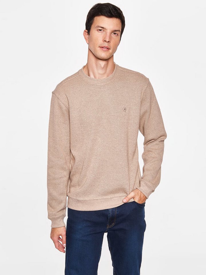 Sea Ranch Rundhalspullover Herren Sweatshirt Winston Unifarben - Longsleeve-Pullover mit Rundhals von Sea Ranch