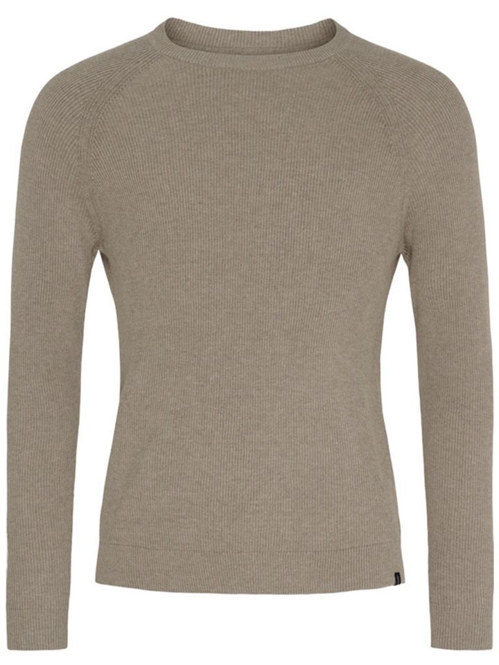 Sea Ranch Rundhalspullover Rupert Herren Pullover Rupert aus Baumwolle - Unifarbener Rippstrick-Pullover von Sea Ranch
