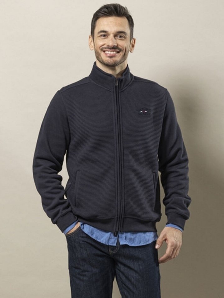 Sea Ranch Sweatjacke Herren Cardigan-Jacke Garcia mit Stehkragen und Reißverschluss von Sea Ranch