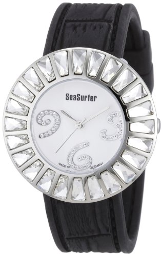 Sea Surfer Damenuhr Edelstahl Zikonia Kautschukband schwarz 7781.4026 von Sea Surfer