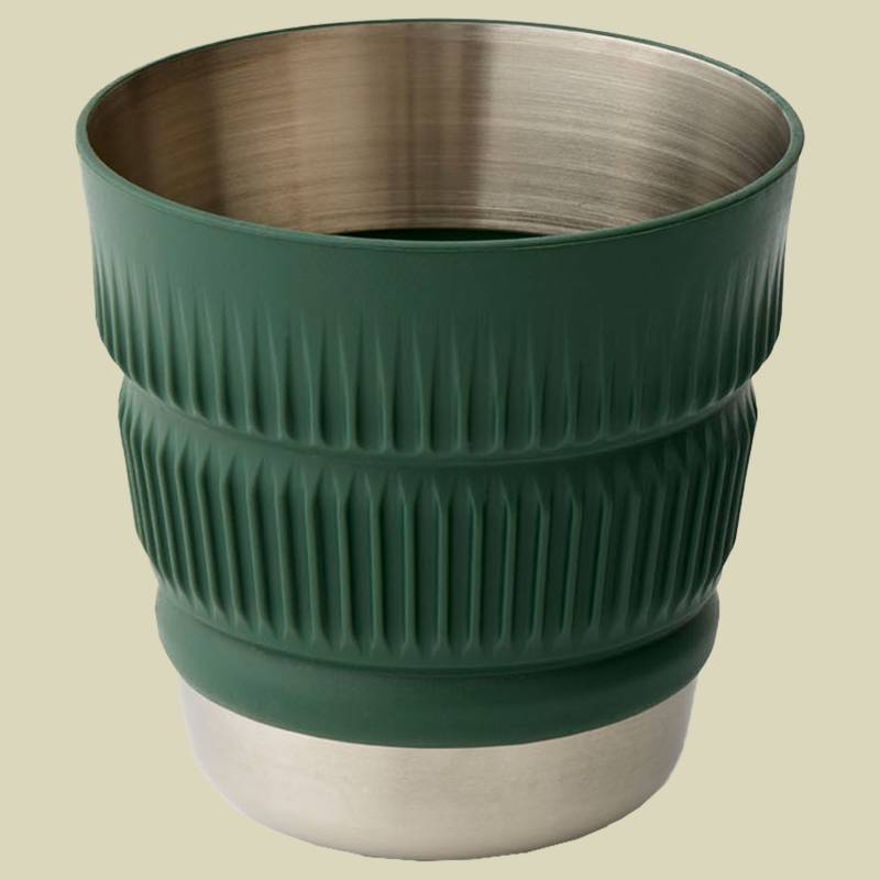 Detour Stainless Steel Collapsible Mug 475ml grün - laurel wreath green von Sea to Summit