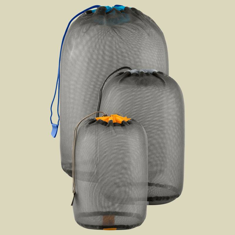 Mesh Stuff Sack Set grau - beluga 3,5,8L multi-colour von Sea to Summit