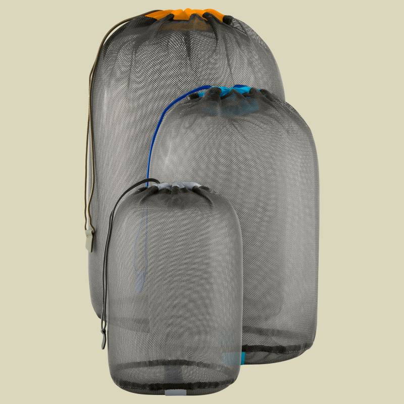 Mesh Stuff Sack Set grau - beluga 5, 8, 13L multi-color von Sea to Summit