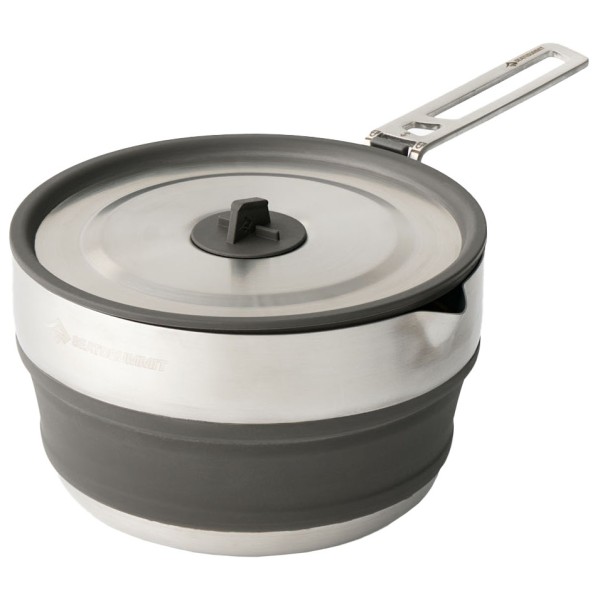 Sea to Summit - Detour Stainless Steel Collapsible Pouring Pot - Topf Gr 1,8 Liter grau von Sea to Summit