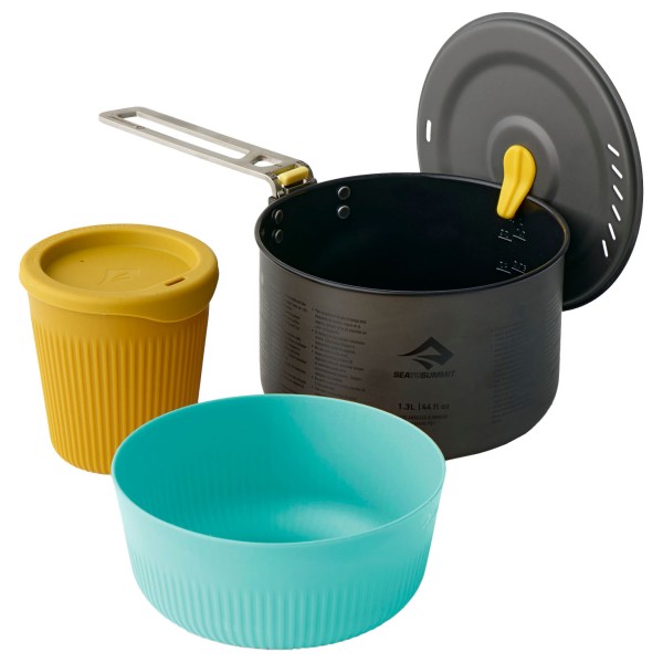 Sea to Summit - Frontier UL One Pot Cook Set (3 Pieces) - Kochset Gr Pot: 1,3 l, Bowl & Mug: S grau von Sea to Summit