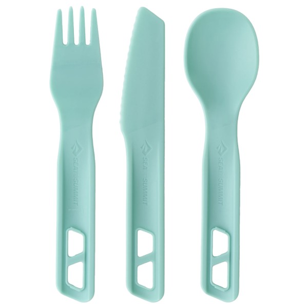 Sea to Summit - Passage Cutlery Set (3 Piece) - Besteck-Set gelb/beige;rot;türkis von Sea to Summit