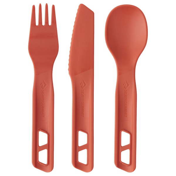 Sea to Summit - Passage Cutlery Set (3 Piece) - Besteck-Set rot von Sea to Summit