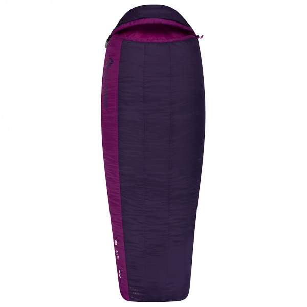 Sea to Summit - Women's Quest QuII - Kunstfaserschlafsack Gr Long schwarz/ grape von Sea to Summit