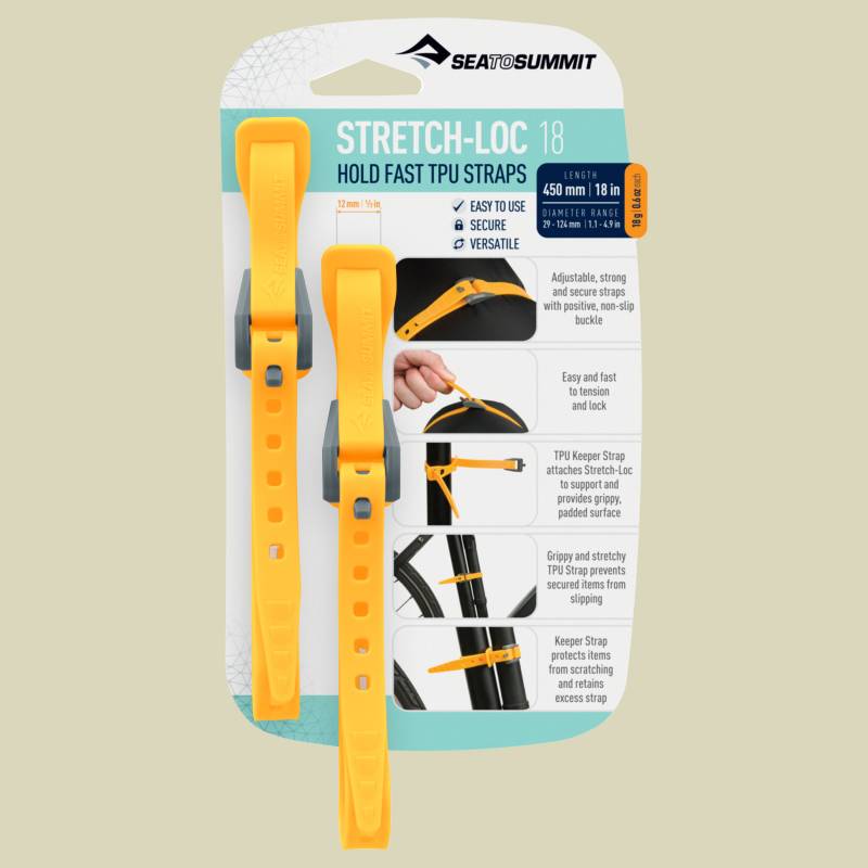 Stretch-Loc 17 (2er Pack) Breite 17 mm Farbe yellow von Sea to Summit