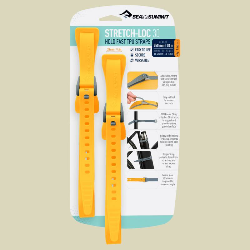 Stretch-Loc 30 (2er Pack) Breite 20 mm farbe yellow von Sea to Summit