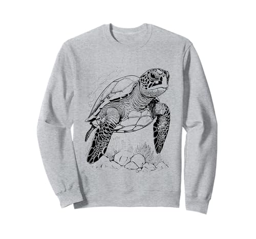 Meeresschildkröte, Strandliebhaber, Ozean, Tier-Grafik, Neuheit für Damen Sweatshirt Meeresschildkröte, Strandliebhaber, Ozean, Tier-Grafik, Neuheit für Damen Sweatshirt von Sea turtle ocean