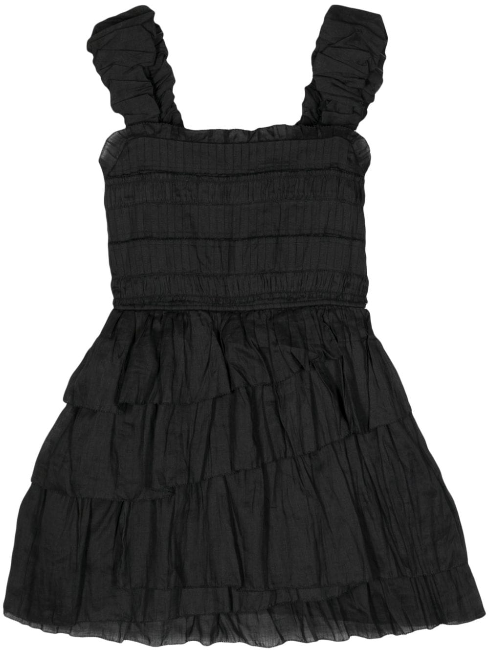 Sea Cole smocked ramie dress - Schwarz von Sea