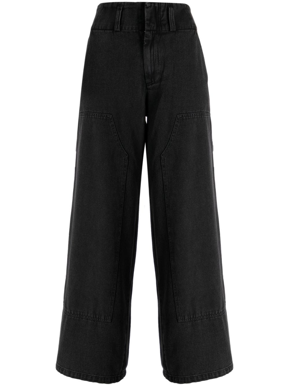 Sea High-Waist-Hose mit weitem Bein - Schwarz von Sea