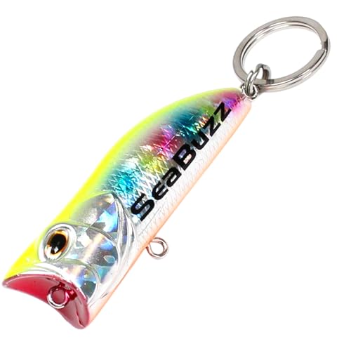 SeaBuzz Fisch Schlüsselanhänger 6cm - Fisch Anhänger - Schlüsselring für Schlüssel - Fische Glücksbringer - Angler Geschenke für Männer - Schlüsselorganizer - Lucky Charms Keychain – Angelzubehör SeaBuzz Fisch Schlüsselanhänger 6cm - Fisch Anhänger - Schlüsselring für Schlüssel - Fische Glücksbringer - Angler Geschenke für Männer - Schlüsselorganizer - Lucky Charms Keychain – Angelzubehör von SeaBuzz