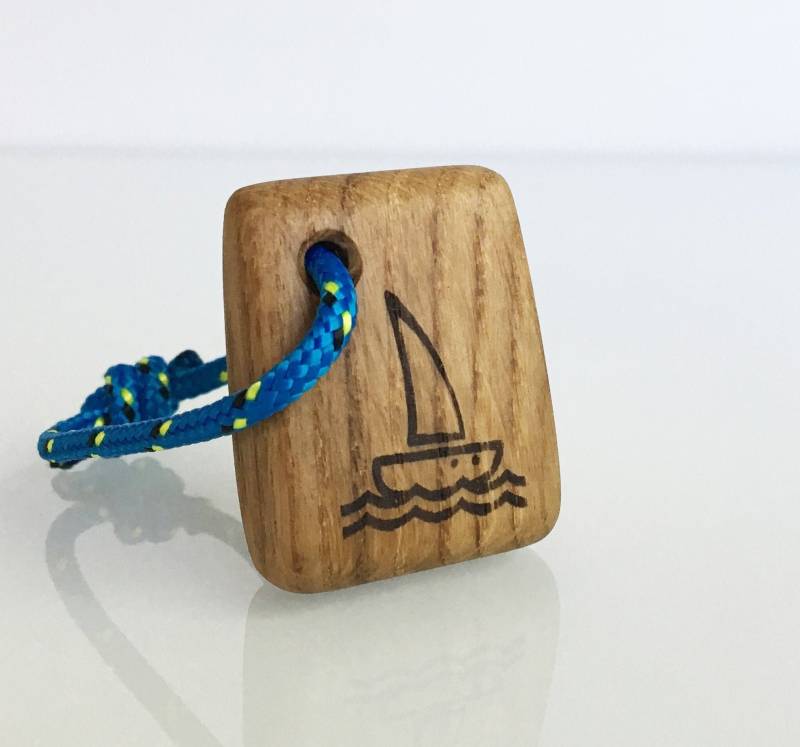 Segelboot Schlüsselanhänger, Eiche Handgemachte Boot Geschenk Segelboot Schlüsselanhänger, Eiche Handgemachte Boot Geschenk von SeaCoastWorkShop