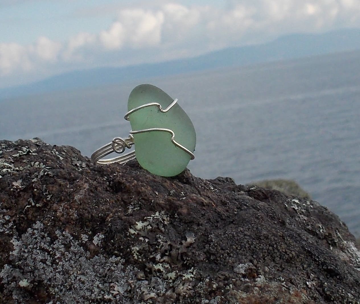 Ringgröße 7.25/Seeglas Silver Wire Wrapped Vancouver Island Bc > Versandkostenfrei in Nordamerika Ringgröße 7.25/Seeglas Silver Wire Wrapped Vancouver Island Bc > Versandkostenfrei in Nordamerika von SeaDangles