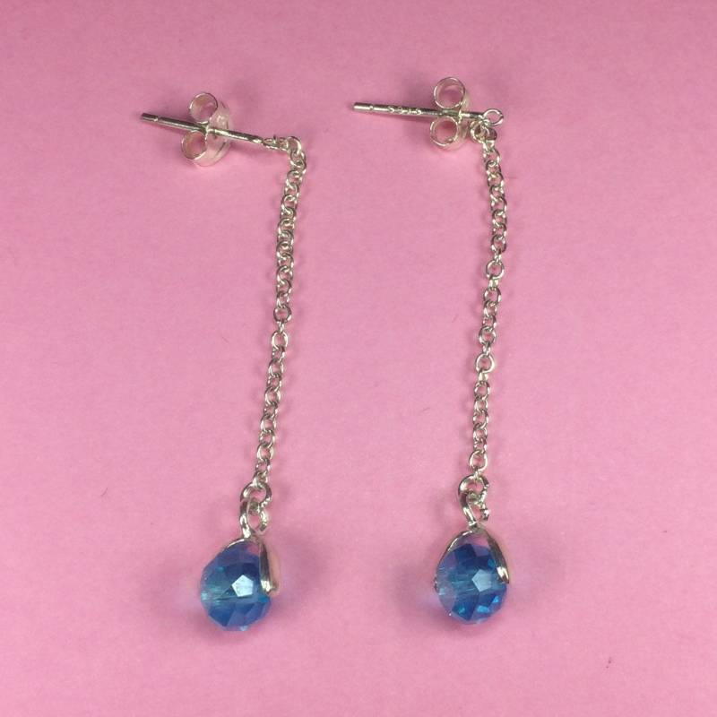 Tropfen Kette Sterling Silber Ohrringe Mit Swarovski Amethyst Oder Türkis Kristall Perle Dekoration Tropfen Kette Sterling Silber Ohrringe Mit Swarovski Amethyst Oder Türkis Kristall Perle Dekoration von SeaGemJewellery