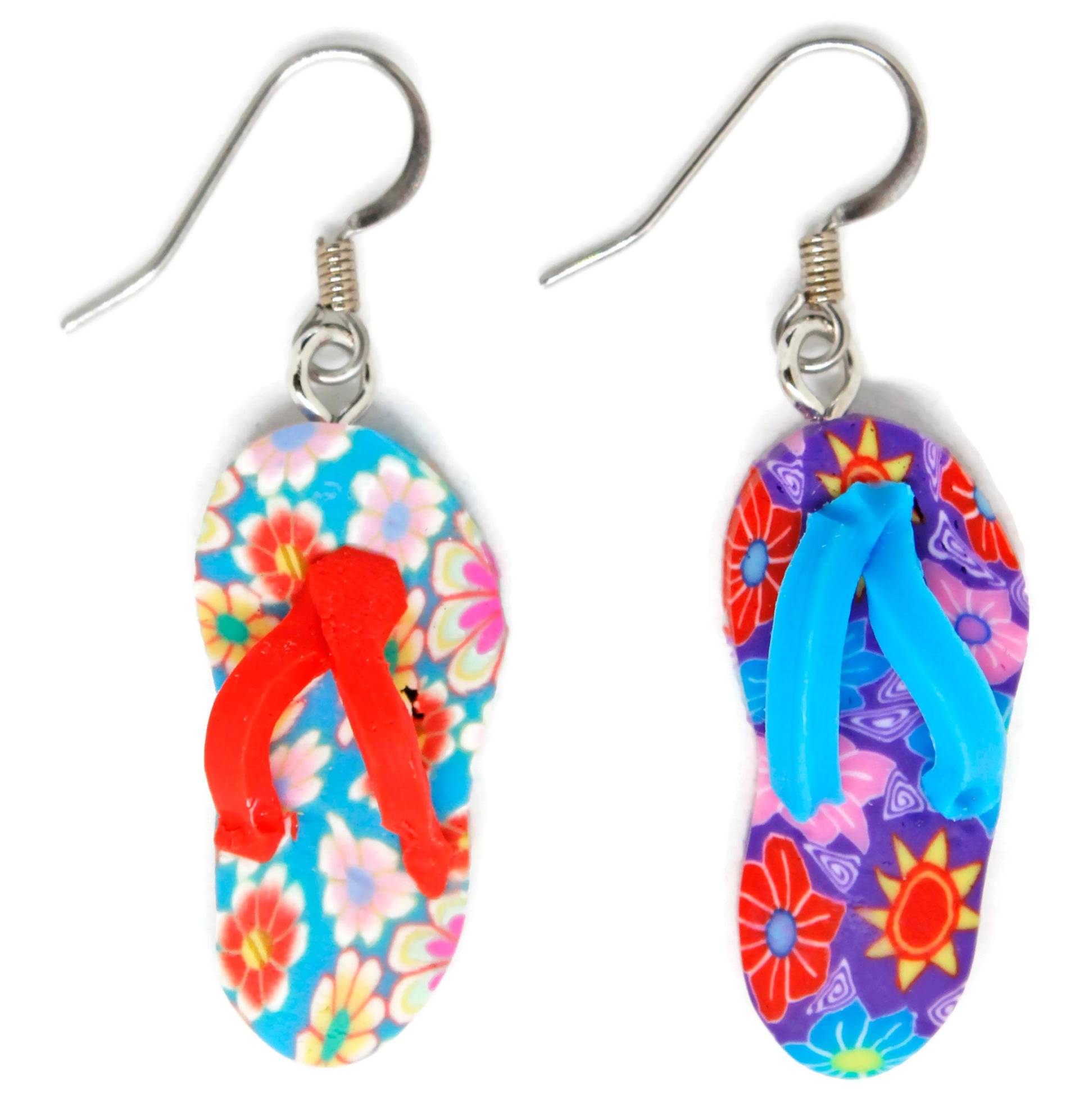 Flip Flop Ohrringe | Geschenke Unter 15 Sommer Sandalen Thongs Schuhe Schmuck Strandschmuck von SeaRanchJewelry
