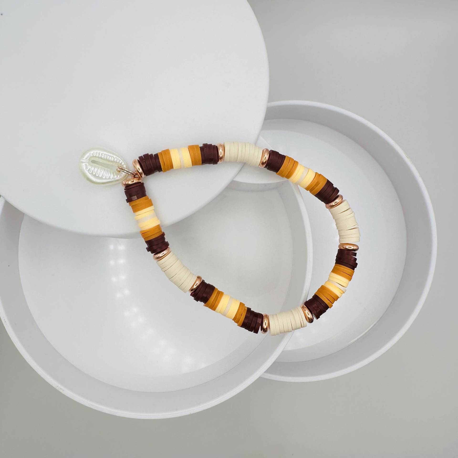 Sommer Armband in Beige Und Rot Rosegold Katsuki Sea Salt & Shells Sommer Armband in Beige Und Rot Rosegold Katsuki Sea Salt & Shells von SeaSaltandShellss