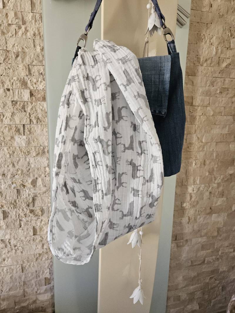 Musselin Loopschal Schlauchschal Rehe von SeaSonSide