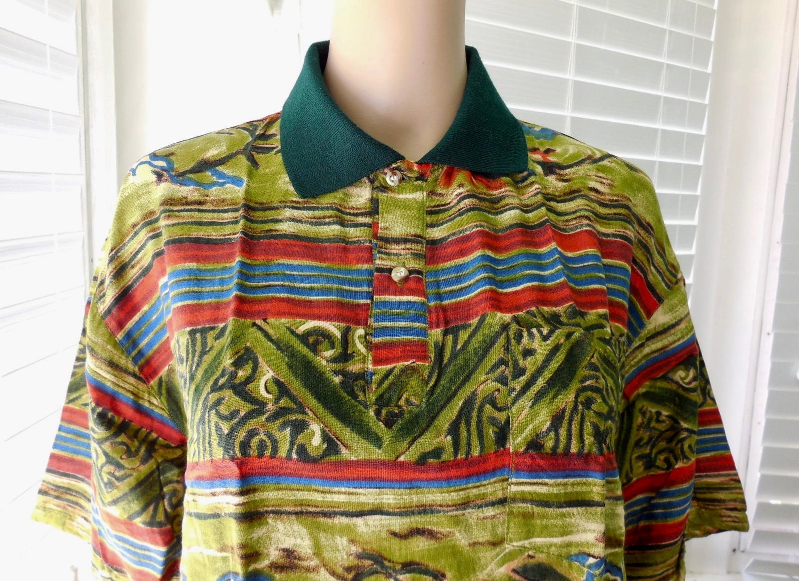 Vintage Polo Shirt Mr Sport Herren Golf Pullover Freizeit 60Er Jahre Poloshirt Gerippter Kragen Preppy Ungetragen Größe Medium Usa von SeadawlVintage