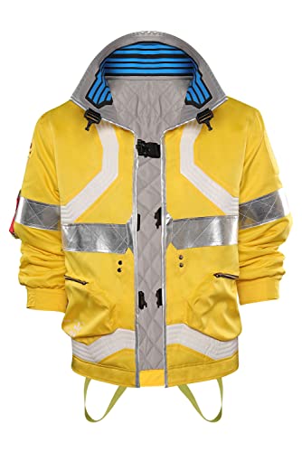 Seaehey David Coat David Jacke Winter David Hoodie Zip Coat Gedruckt Kapuzenpullover Cyber Cosplay Punk Kostüm Halloween Karneval Punk Outfits von Seaehey