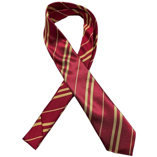 Seaehey Krawatte Magische Krawatte Gestreifte Bedruckte Tie Striped Tie Necktie Multicoloured Wizard School Wizard Cloak Accessory Halloween Carnival Christmas Gifts von Seaehey