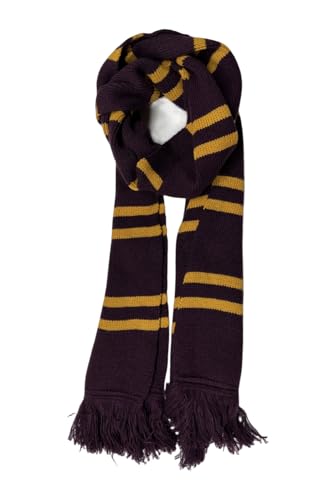 Seaehey Gryffindor Scarf Red Yellow Ultra Soft Striped Slytherin Schal Ravenclaw Schal Set Hufflepuff Scarf Knitted Wizard Accessory Halloween Carnival Christmas Gifts von Seaehey